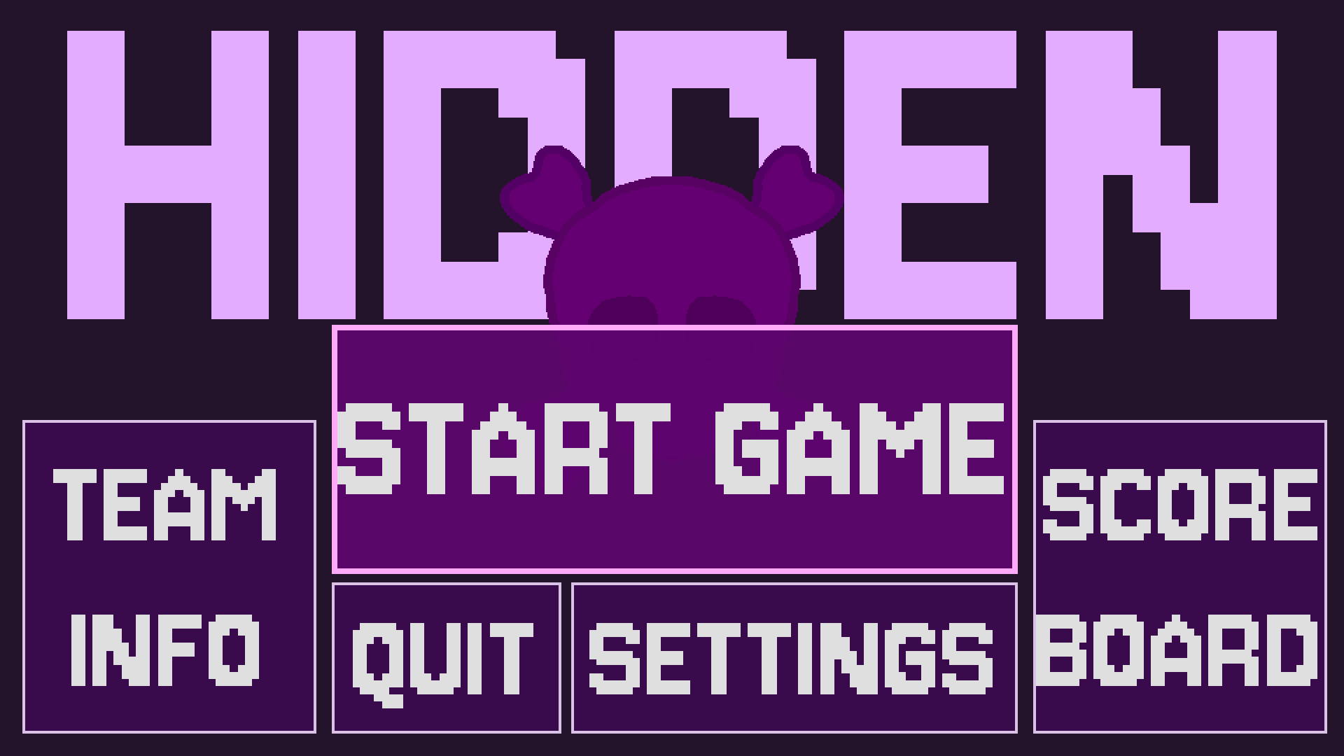 HIDDEN main menu